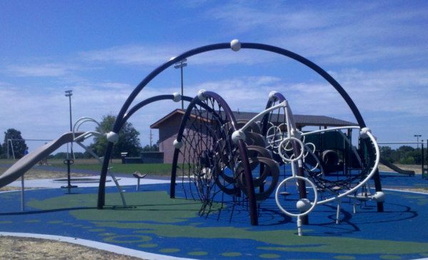 Areas of Genoa Township Playground Fenced for Repairs