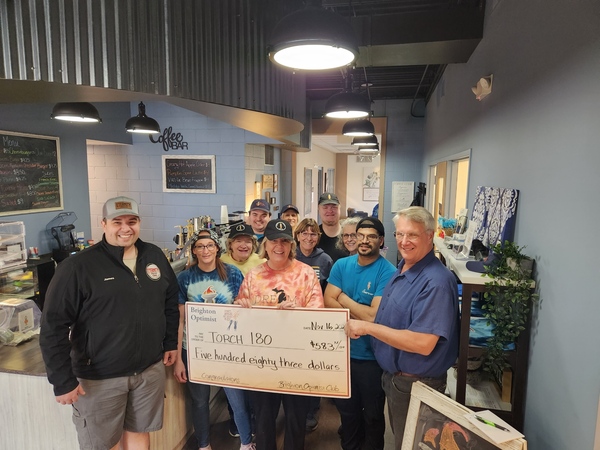 Brighton Optimist Club Presents Checks To Local Non-Profits