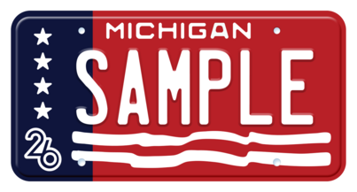 Michigan's Red, White, & Blue License Plate Being Revived For America's 250th Anniversary