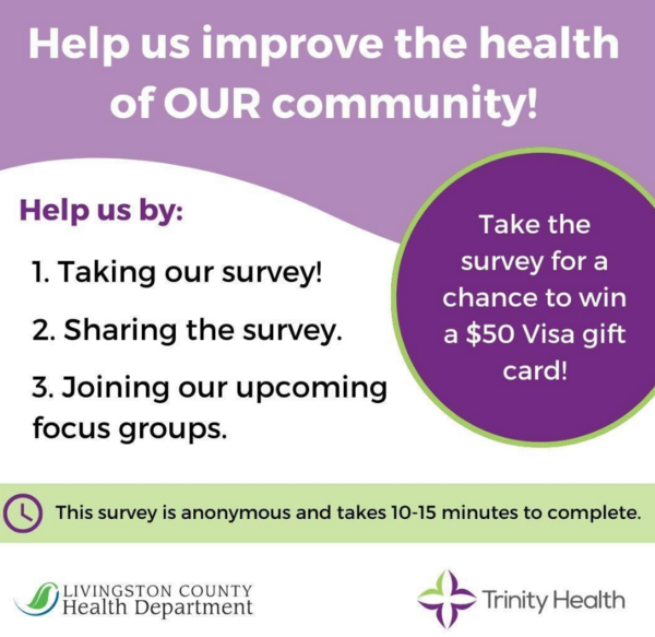 LCHD & Trinity Health Issue Health Survey To County Residents