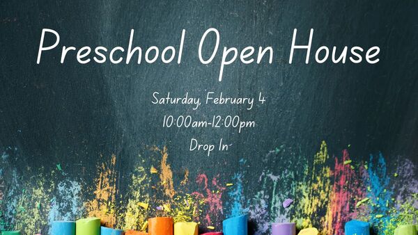 Preschool Open House Next Month