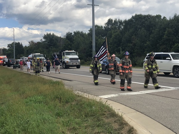 Firefighter's Walk Across Michigan Comes Through Livingston County