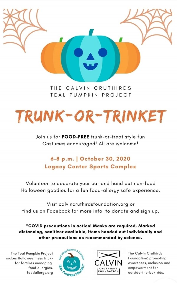 Teal Pumpkin Project To Host Trunk-or-Trinket Event Friday