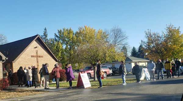 Long Lines Greet Local Voters As They Head To The Polls