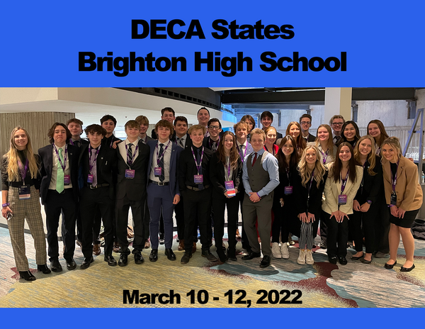 Brighton DECA Students Win Awards at State Conference