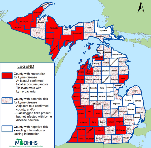 Confirmed Infected Tick Puts Livingston County In "Red Zone"