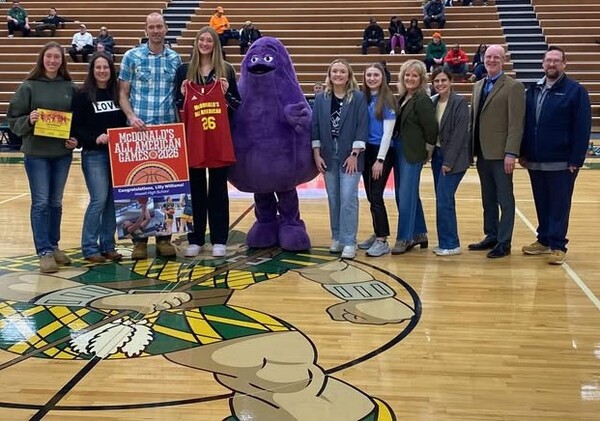 Howell's Lilly Williams Presented With McDonald's All-American Jersey