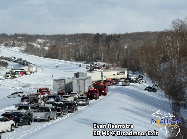 Hazardous Weather Results In Another Large Pile-Up In Western Michigan