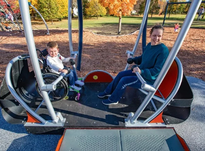 New Accessible Swing At McHattie Park In South Lyon