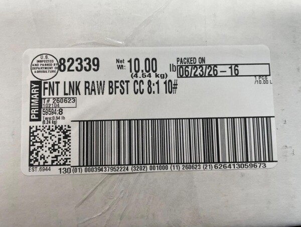 Frozen Pork Sausage Shipped to MI, Other States Recalled Due to Possible Foreign Material