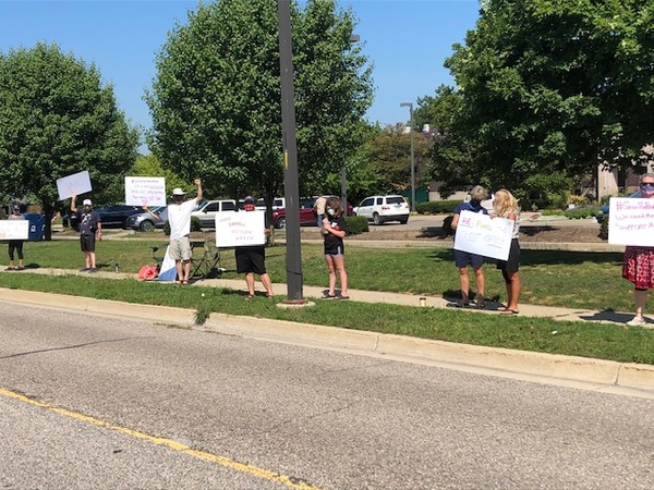 Rally At Brighton's Post Office Protests USPS Changes