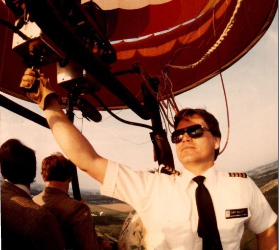 Local Hot Air Balloon Pilot “Captain Sunshine” At Michigan Challenge Balloonfest