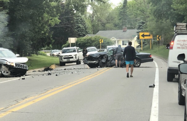 Three Hospitalized After Head-On Collision In Hamburg Twp.
