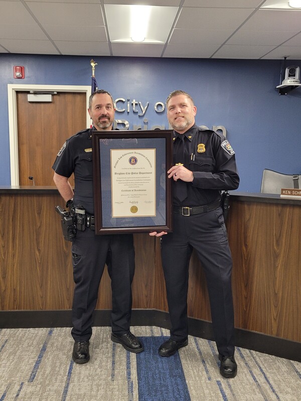 Brighton Police Dept. Achieves MACP Accreditation