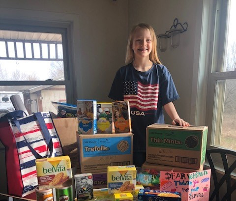 Local 4-H Girl Coordinates Veteran Service Project