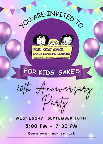 For Kids' Sake Invites Pinckney Community to Celebrate 20th Anniversary