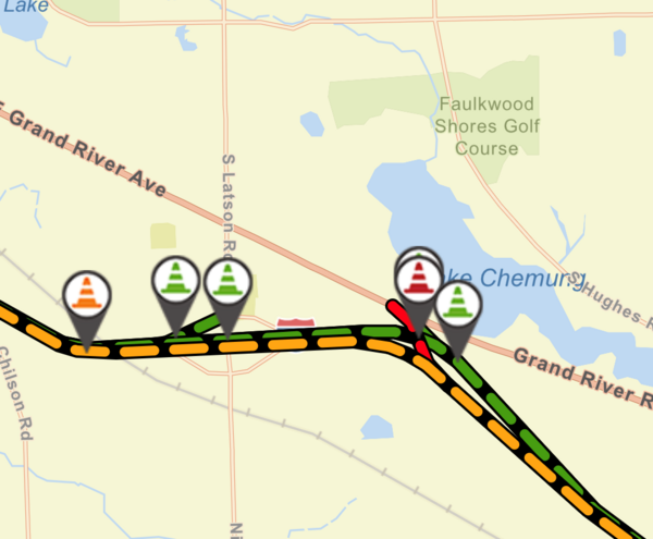 MDOT Scheduled to Shift Traffic, Close Ramps on WB I-96 April 1