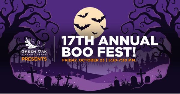17th Annual Boo Fest At Green Oak Village Place Friday