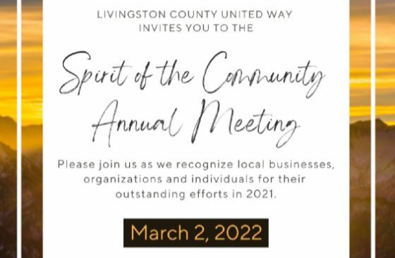 Livingston County United Way's Annual Meeting Returns In-Person