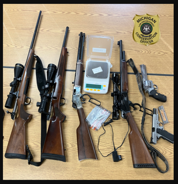 DNR Officers Take Drugs & Illegal Guns from Oakland County Men
