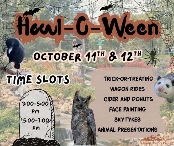 Howl-O-Ween Screeches Back to Howell Nature Center This Weekend
