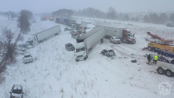100-Vehicle Pile-Up On I-196 In West Michigan
