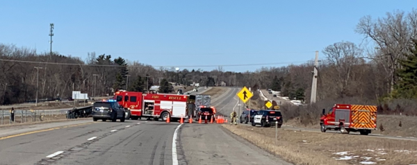 Crash Involving Semi Truck Shuts Down Northbound US-23