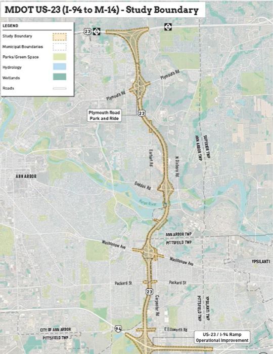 MDOT Public Hearing For Planned US-23 Improvements Project In Ann Arbor