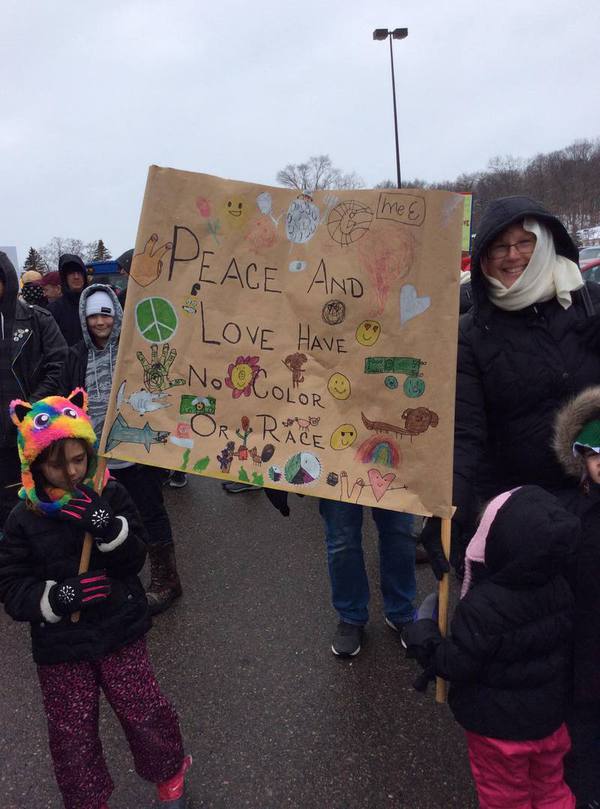 Marchers Brave The Cold Sunday In Milford To Honor Dr. King