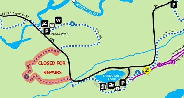 Trail Improvement Project At Island Lake State Recreation Area