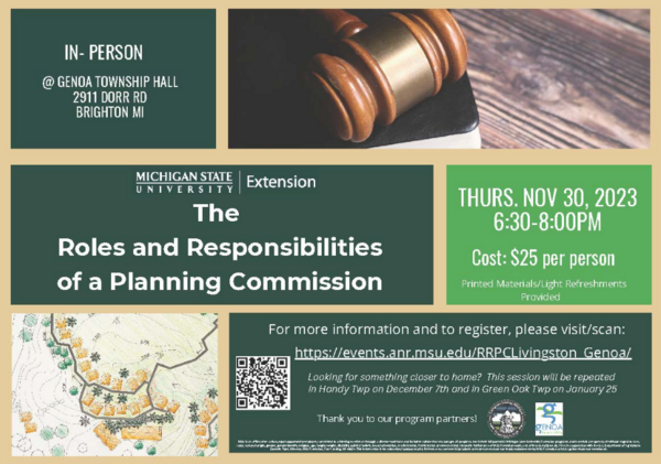 “The Roles and Responsibilities of a Planning Commission” Event