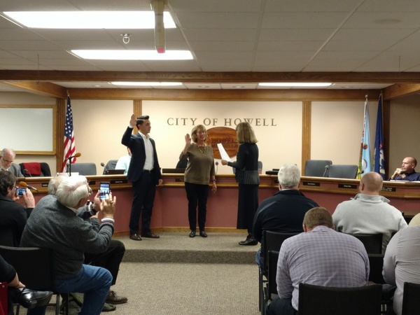 Recently Elected Howell City Council Members Sworn In