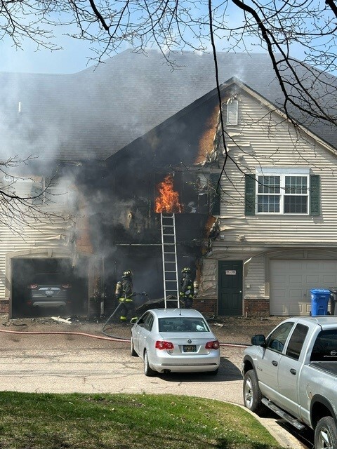 Fire Rips Through Condo Unit in Genoa Twp