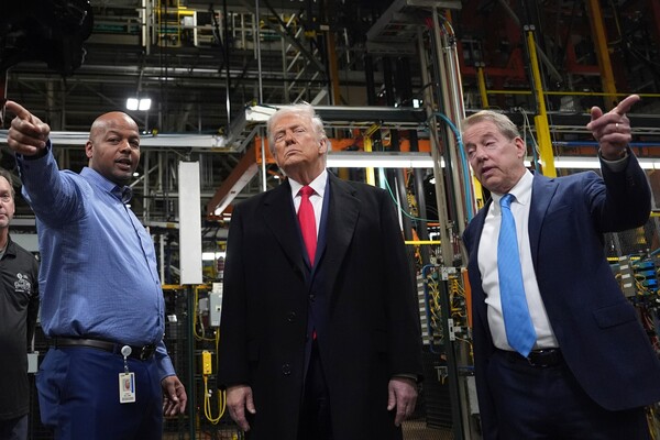 President Trump Visits Ford Plant and Defends Tariffs During Detroit Stop