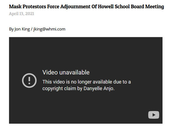 Anti-Mask Group Blocks Access To Video After Public Response