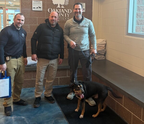 Milford Police Adopt Stray Dog for Department